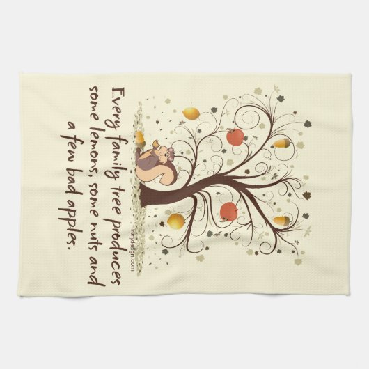 Humor Familiestructuur Theedoek (Horizontaal)