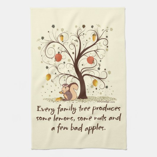 Humor Familiestructuur Theedoek (Verticaal)