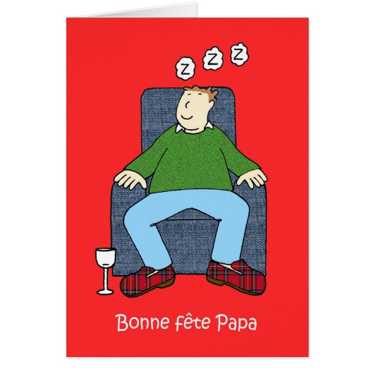 Humor Franse Vaderdag Cartoon (Voorkant)