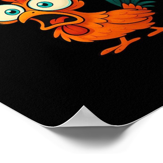 Humor Funny Crow F-Caw-F Gothic Poster (Hoek)