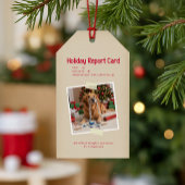 Humor Funny Dog Taped Photo Christmas Holiday Cadeaulabel
