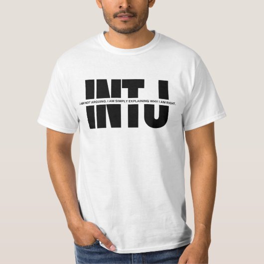 HUMOR Funny INTJ, citaat van de INTJ-geest MBTI T-shirt (Voorkant)