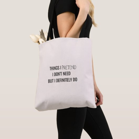 Humor funny sarcasm witty quote  Tote Bag (Dichtbij)