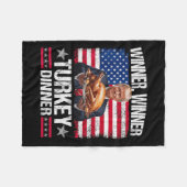 Humor Funny Trump winnaar Fleece Deken (Voorkant (Horizontaal))