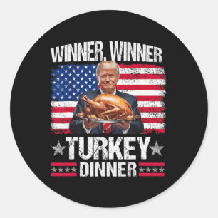 Humor Funny Trump winnaar Ronde Sticker