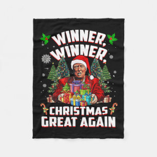 Humor Funny Trump Winner Christmas Great Ag Fleece Deken