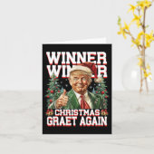Humor Funny Trump Winner Christmas Great Ag Kaart (Gele Bloem)
