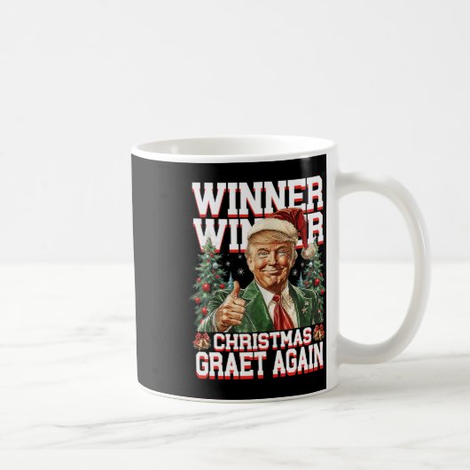 Humor Funny Trump Winner Christmas Great Ag Koffiemok (Rechts)