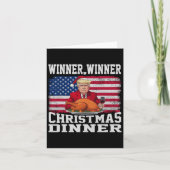 Humor Funny Trump Winner Kerstdiner M Kaart (Voorkant)