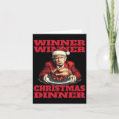 Humor Funny Trump Winner Kerstdiner M Kaart (Voorkant)