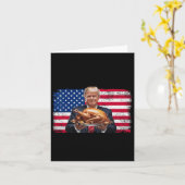 Humor Funny Trump Winner Kerstdiner M Kaart (Gele Bloem)