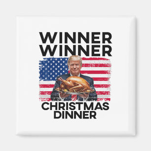 Humor Funny Trump Winner Kerstdiner M Magneet