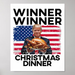 Humor Funny Trump Winner Kerstdiner M Poster