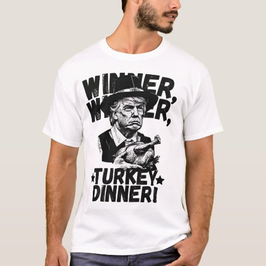 Humor Funny Trump Winner Turkije Diner T-shirt (Voorkant)