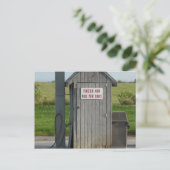 Humor gasstation briefkaart (Staand voorkant)