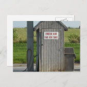 Humor gasstation briefkaart (Voorkant / Achterkant)