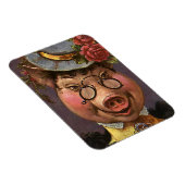  Humor, Gekke en grappig Victoriaans Lady Pig Magneet (Rechterzijde)