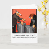 Humor gepensioneerd Gefeliciteerd Wenskaart Kaart (Gele Bloem)