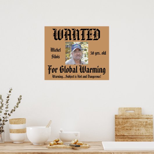 Humor Gewenst Poster op maat (Keuken)