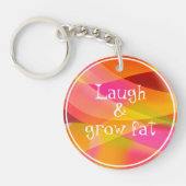 Humor gezegde sinaasappel Sleutelhanger lachen en (Voorkant)