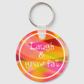 Humor gezegde sinaasappel Sleutelhanger lachen en  (Voorkant)