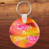 Humor gezegde Sleutelhanger lachen en kweken (Voorkant)