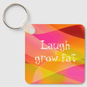Humor gezegde Sleutelhanger lachen en kweken (Voorkant)