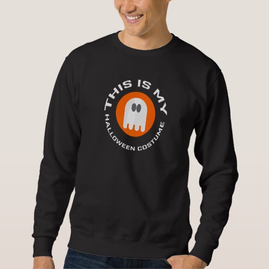 Humor Ghost Dit is mijn kostume Herfst Fun Trui (Voorkant)