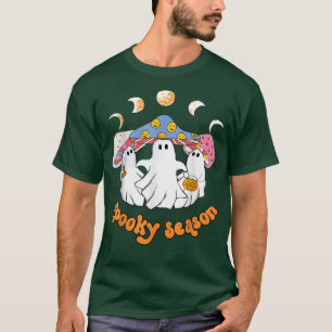 Humor Ghost-paddenstoel, Boo Mushroom Spooky Halow T-shirt