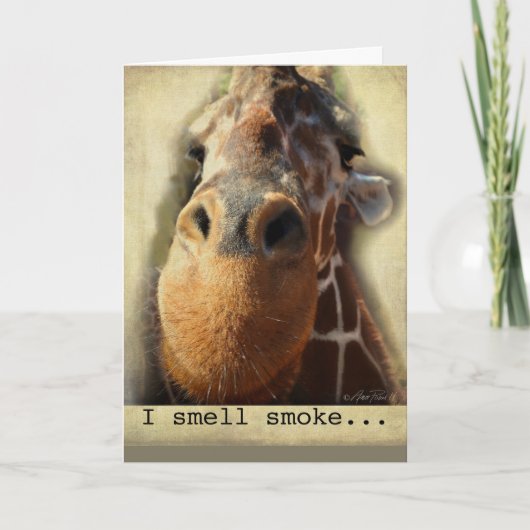 humor giraffe-neus kaart (Voorkant)