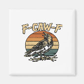 Humor Gothic F Caw F Funny Crow Creative Style Magneet (Voorkant)