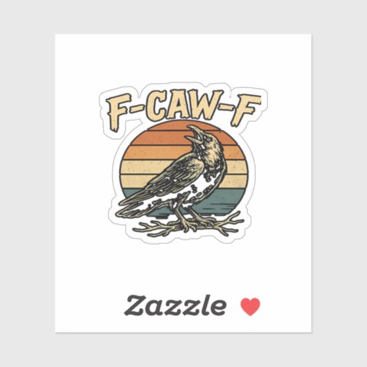 Humor Gotische F Kraai F Grappige Kraai Creatieve Sticker (Vel)