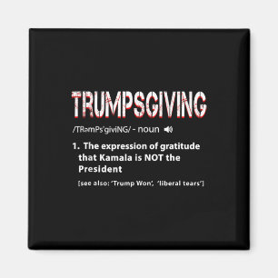 Humor Grappig Trump Trumpsgiving Turkije Dag Thank Magneet