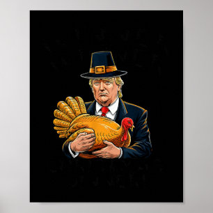 Humor Grappig Trump Winnaar Kerstdiner X Poster
