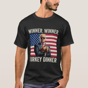 Humor Grappig Trump Winnaar Winnaar Kaledinermaal T-shirt