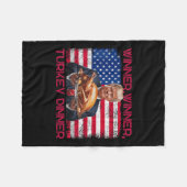 Humor Grappig Trump Winner Turkije Diner dan Fleece Deken (Voorkant (Horizontaal))
