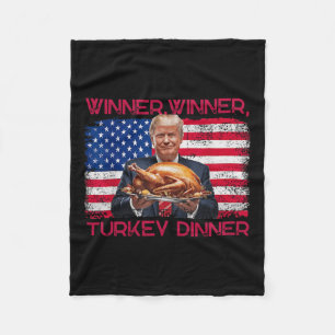 Humor Grappig Trump Winner Turkije Diner dan Fleece Deken