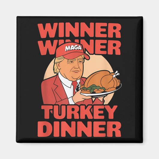 Humor Grappig Trump Winner Turkije Diner dan Magneet (Voorkant)