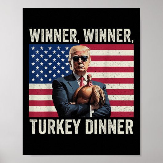 Humor Grappig Trump Winner Turkije Diner dan Poster (Voorkant)
