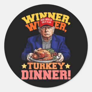 Humor Grappig Trump Winner Turkije Diner dan Ronde Sticker