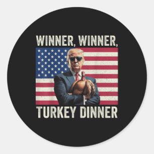 Humor Grappig Trump Winner Turkije Diner dan Ronde Sticker