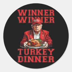 Humor Grappig Trump Winner Turkije Diner dan Ronde Sticker