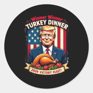 Humor Grappig Trump Winner Turkije Diner dan Ronde Sticker