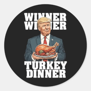 Humor Grappig Trump Winner Turkije Diner dan Ronde Sticker