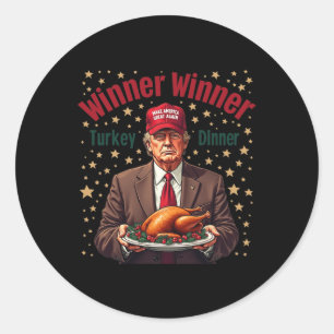 Humor Grappig Trump Winner Turkije Diner dan Ronde Sticker