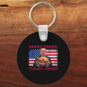Humor Grappig Trump Winner Turkije Diner dan Sleutelhanger (Voorkant)