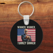 Humor Grappig Trump Winner Turkije Diner dan Sleutelhanger (Voorkant)
