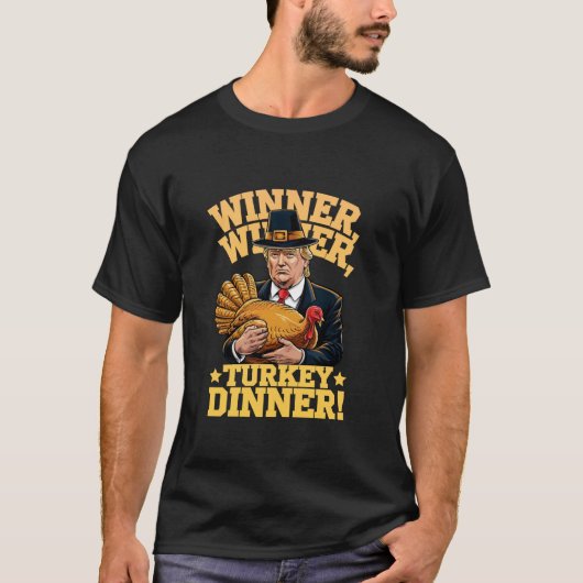 Humor Grappig Trump Winner Turkije Diner dan T-shirt (Voorkant)