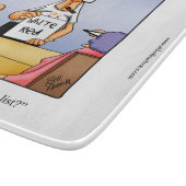 Humor Grappig wijnglas en kaasglas snijplank (Hoek)