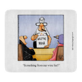 Humor Grappig wijnglas en kaasglas snijplank (Voorkant)